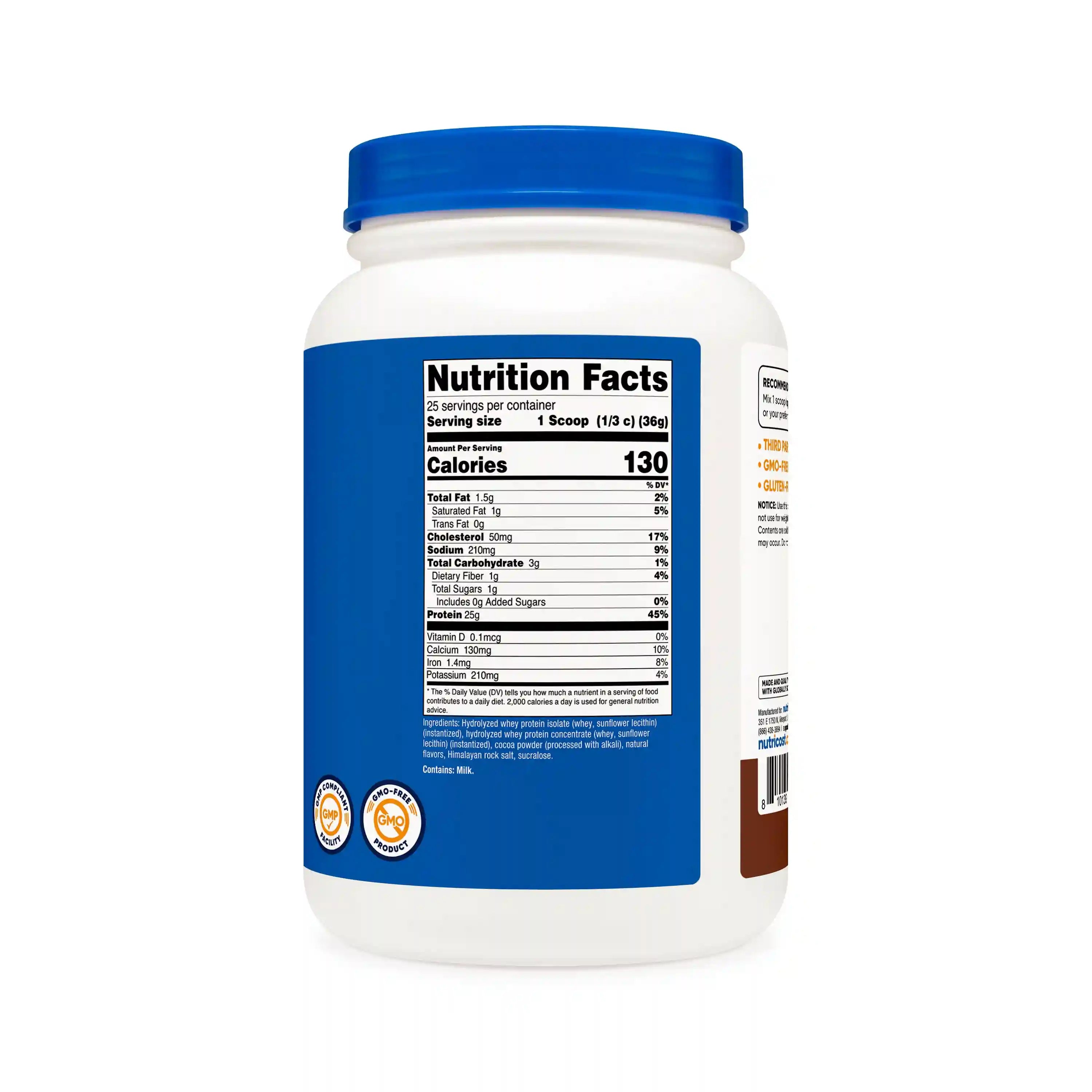 Nutricost Hydrolyzed Whey Protein Powder Secondary image