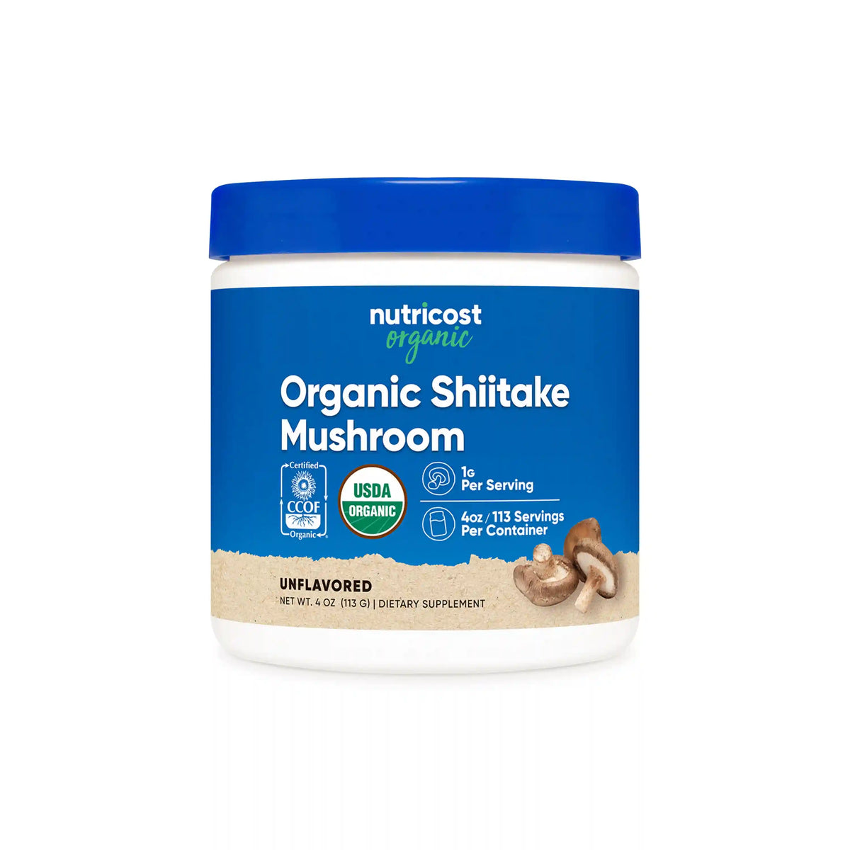 Nutricost Organic Shiitake Mushroom Powder Main image