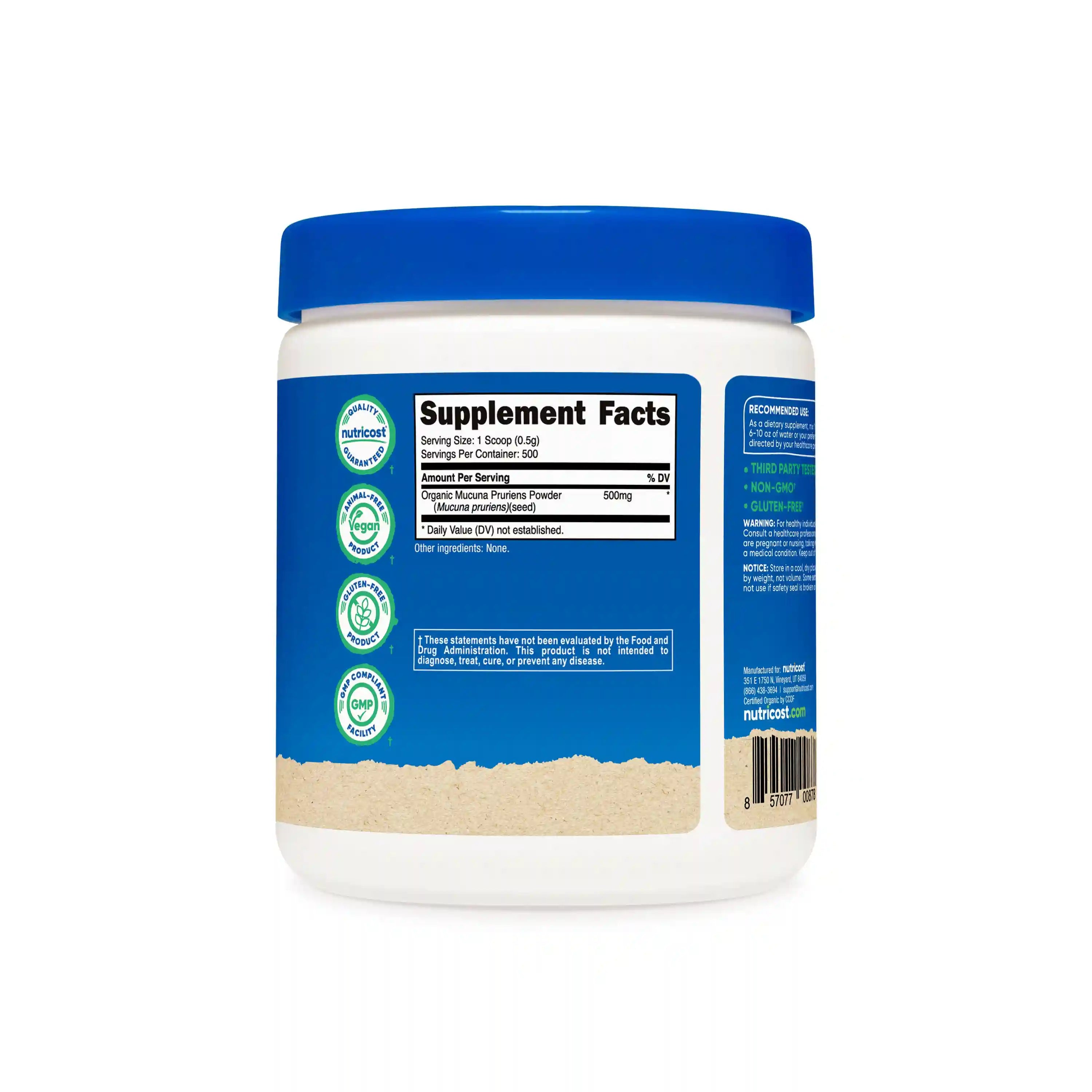 Nutricost Organic Mucuna Pruriens Powder Secondary image