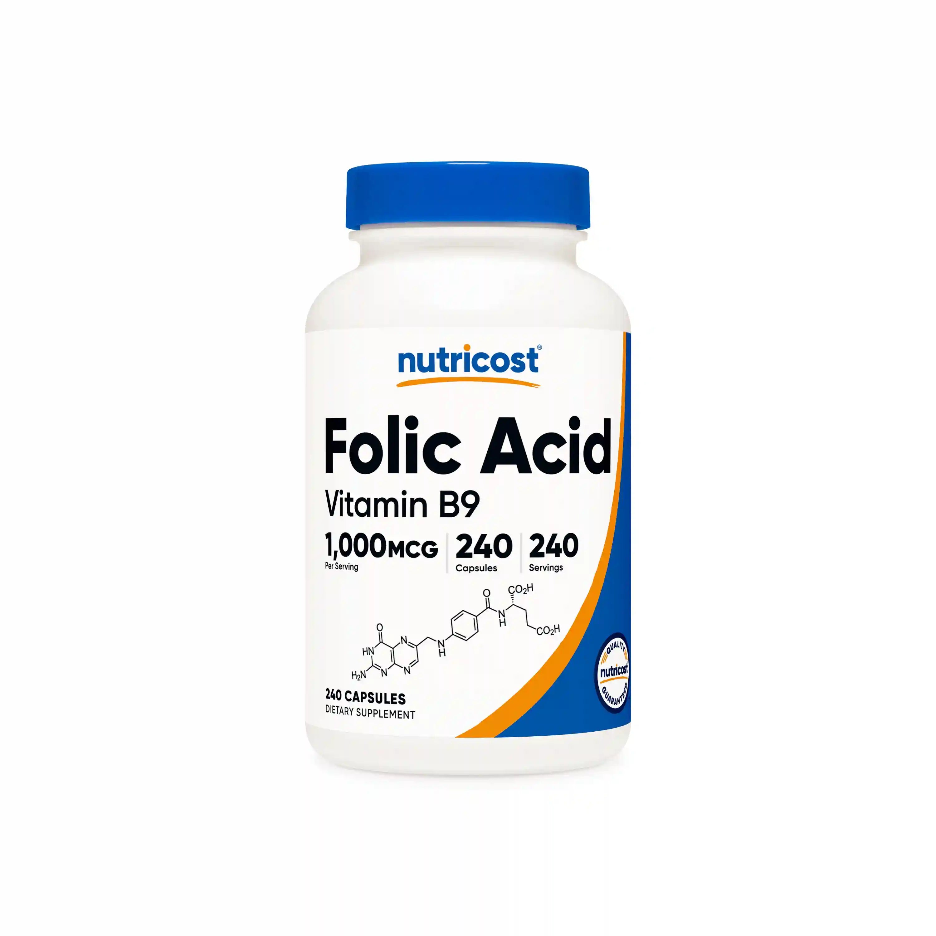 Nutricost Folic Acid (Vitamin B9) Capsules Secondary image
