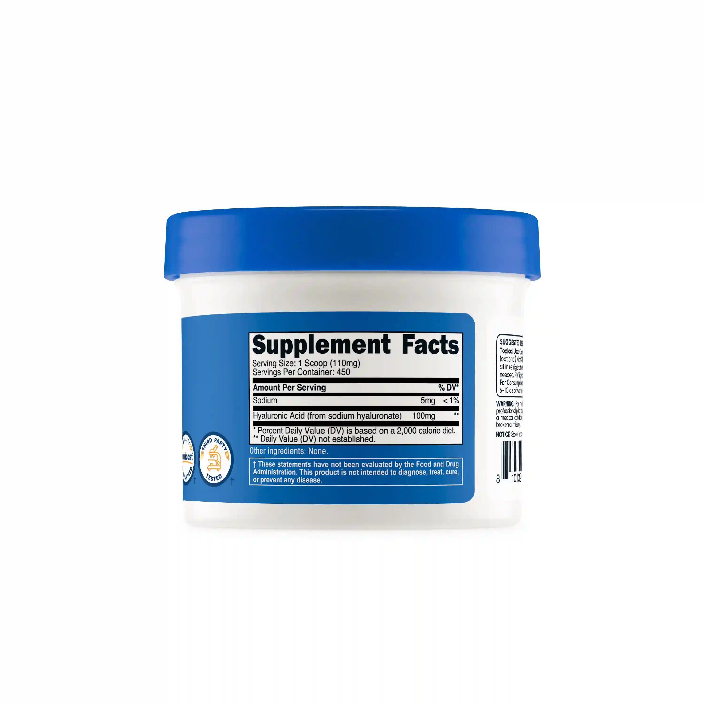 Nutricost Hyaluronic Acid Powder Secondary image