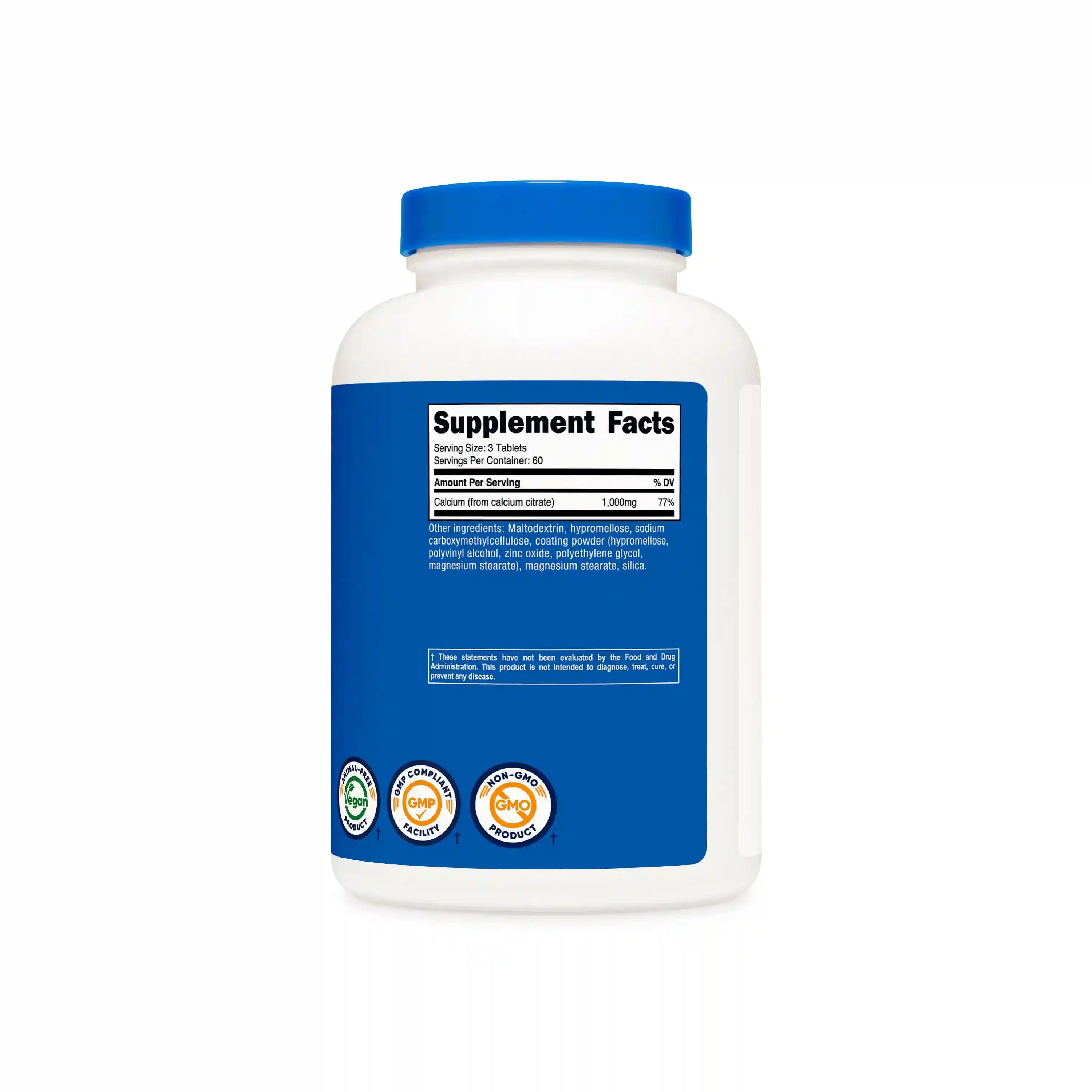Nutricost Calcium Citrate Tablets Secondary image