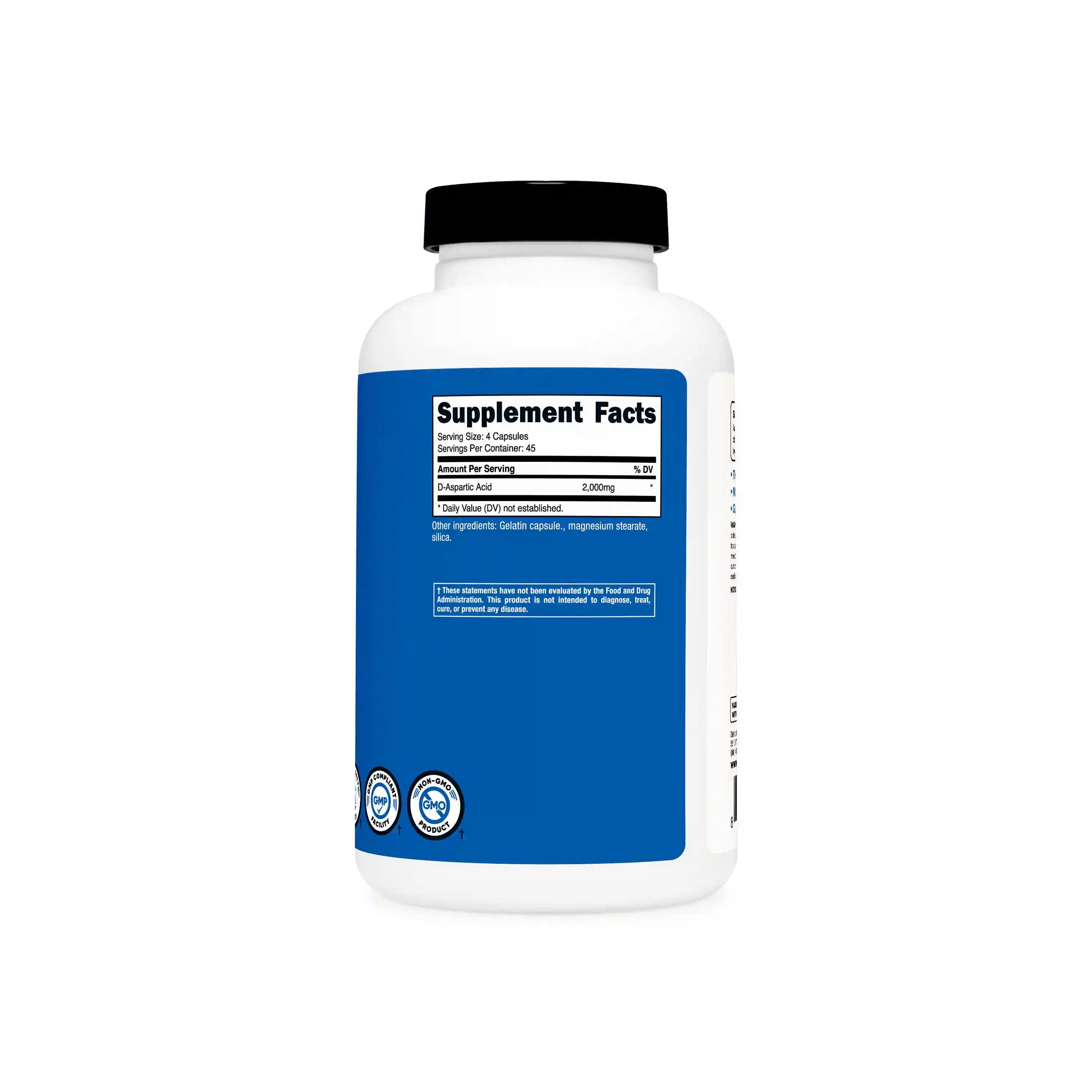 Nutricost D-Aspartic Acid Capsules Secondary image