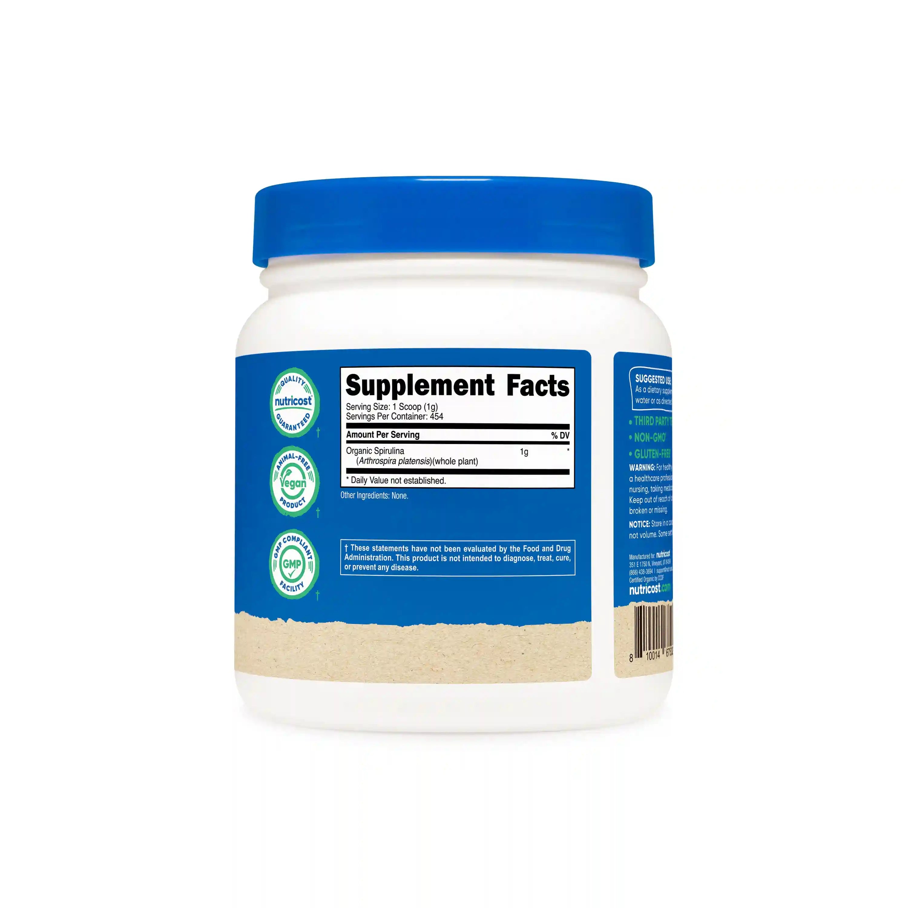 Nutricost Organic Spirulina Powder Secondary image