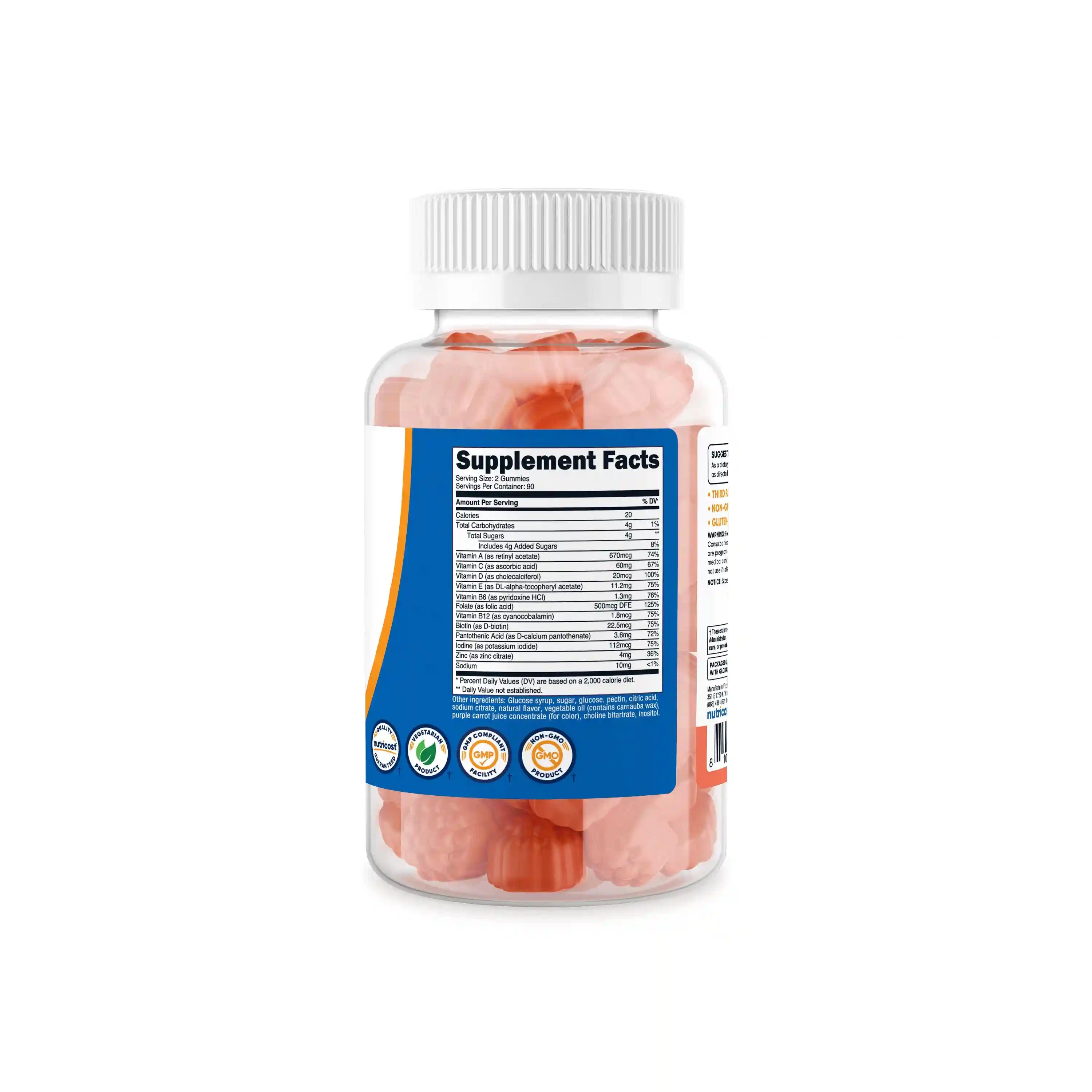 Nutricost Multivitamin (Berry) (180 Gummies) Secondary image