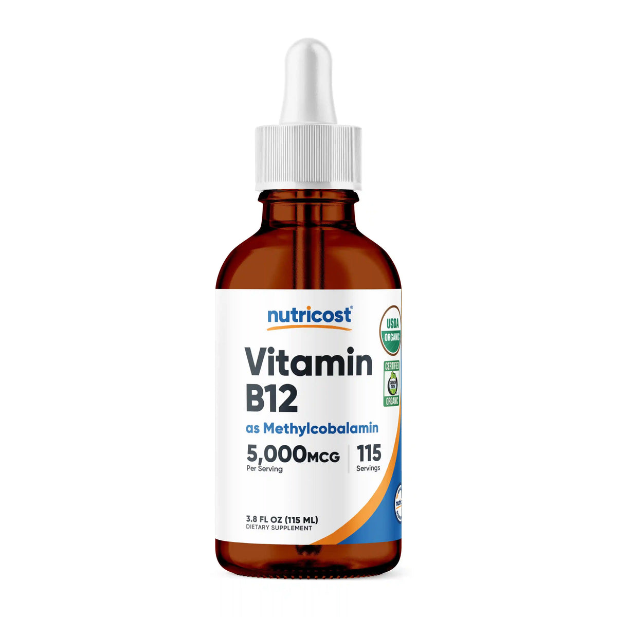Nutricost Organic Vitamin B12 (Methylcobalamin) Liquid Drops Main image