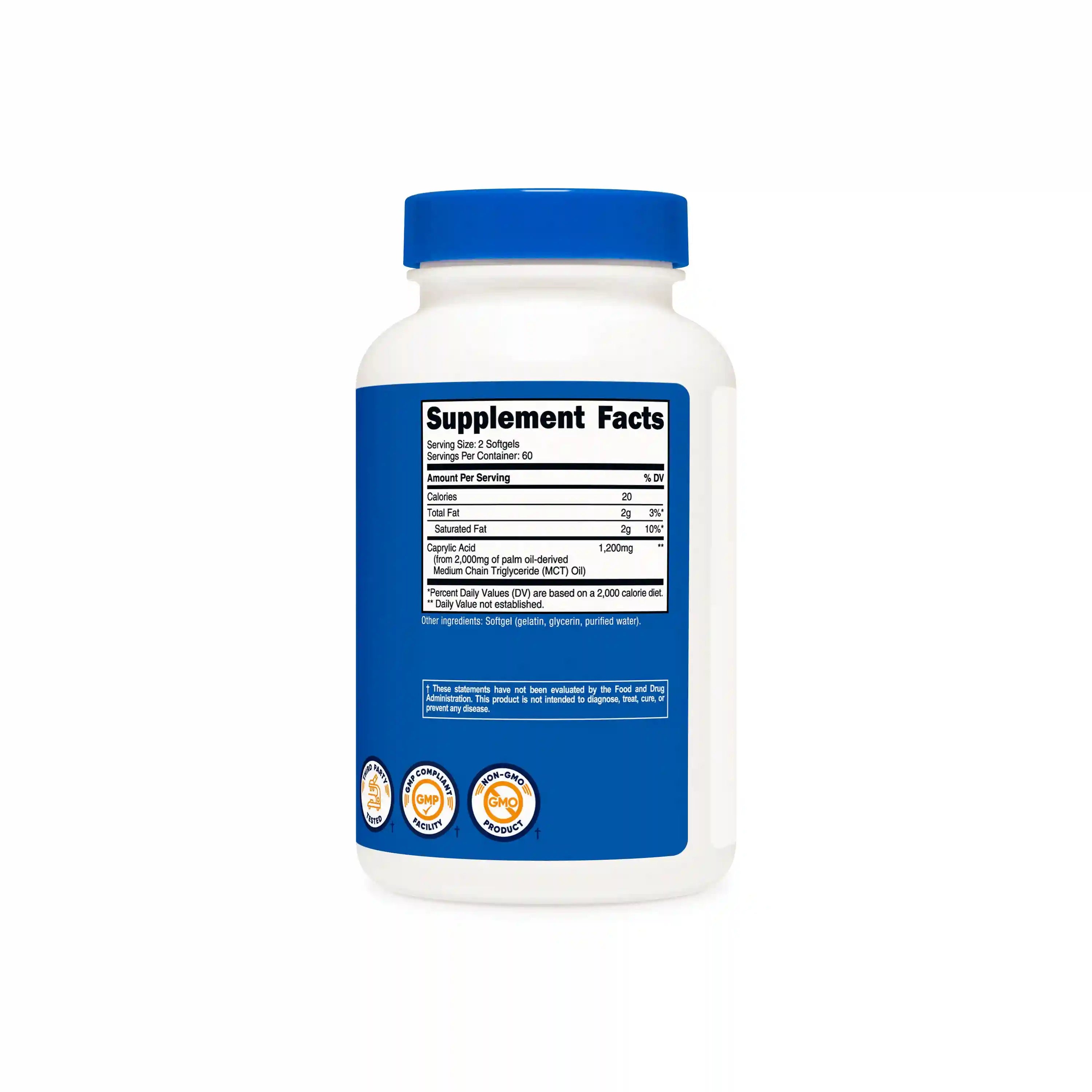 Nutricost Caprylic Acid Softgels Secondary image