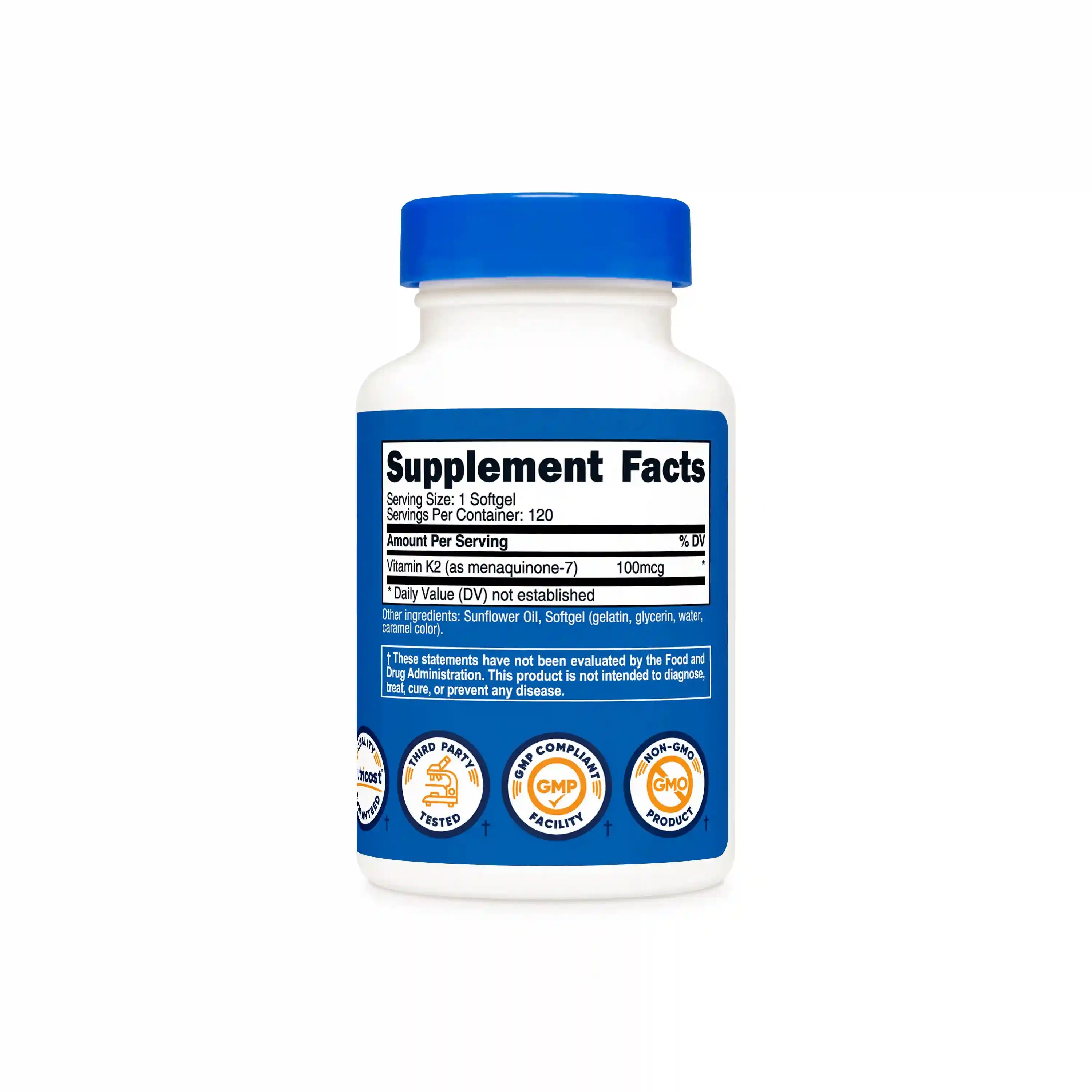 Nutricost Vitamin K2 MK-7 Softgels Secondary image