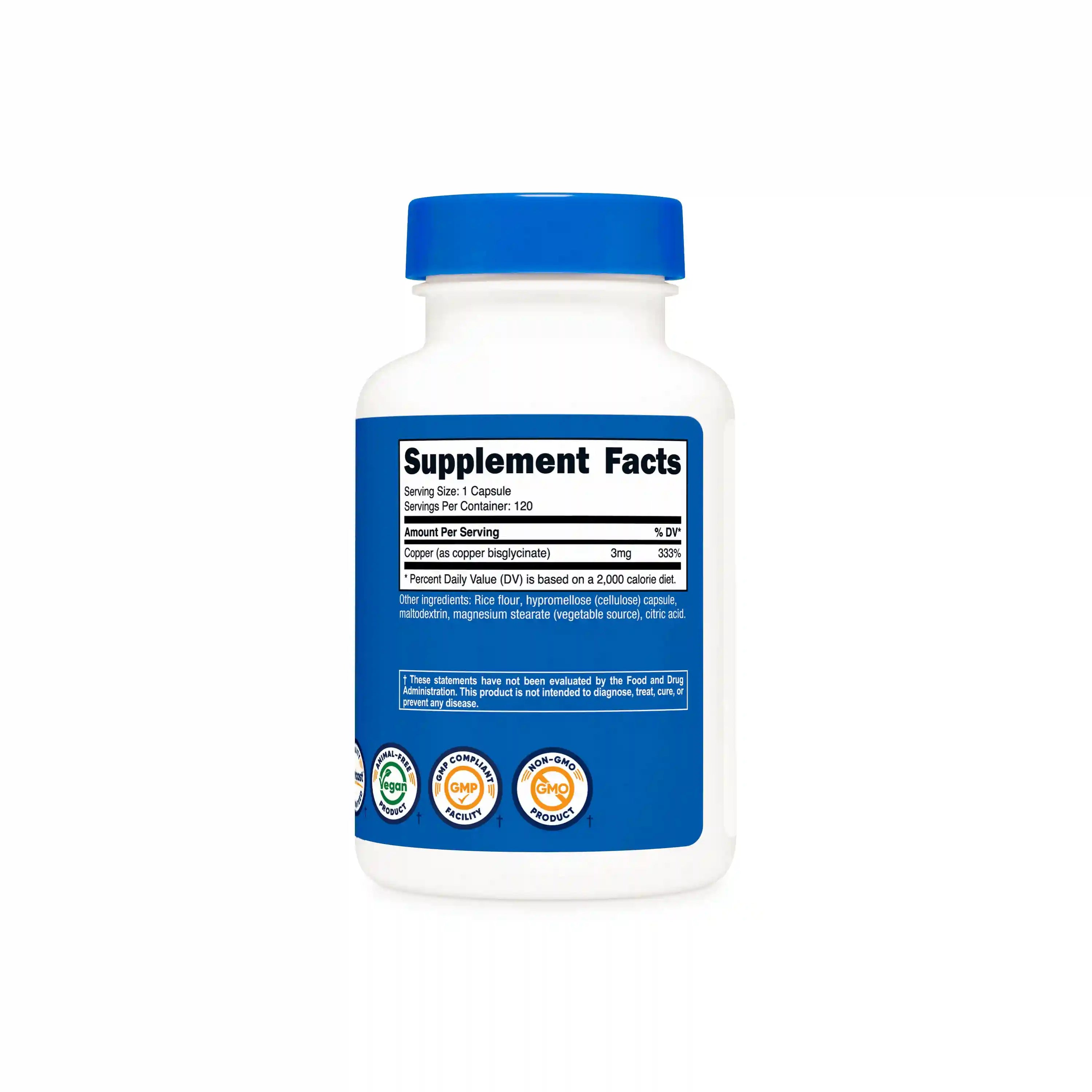 Nutricost Copper Glycinate Capsules Secondary image