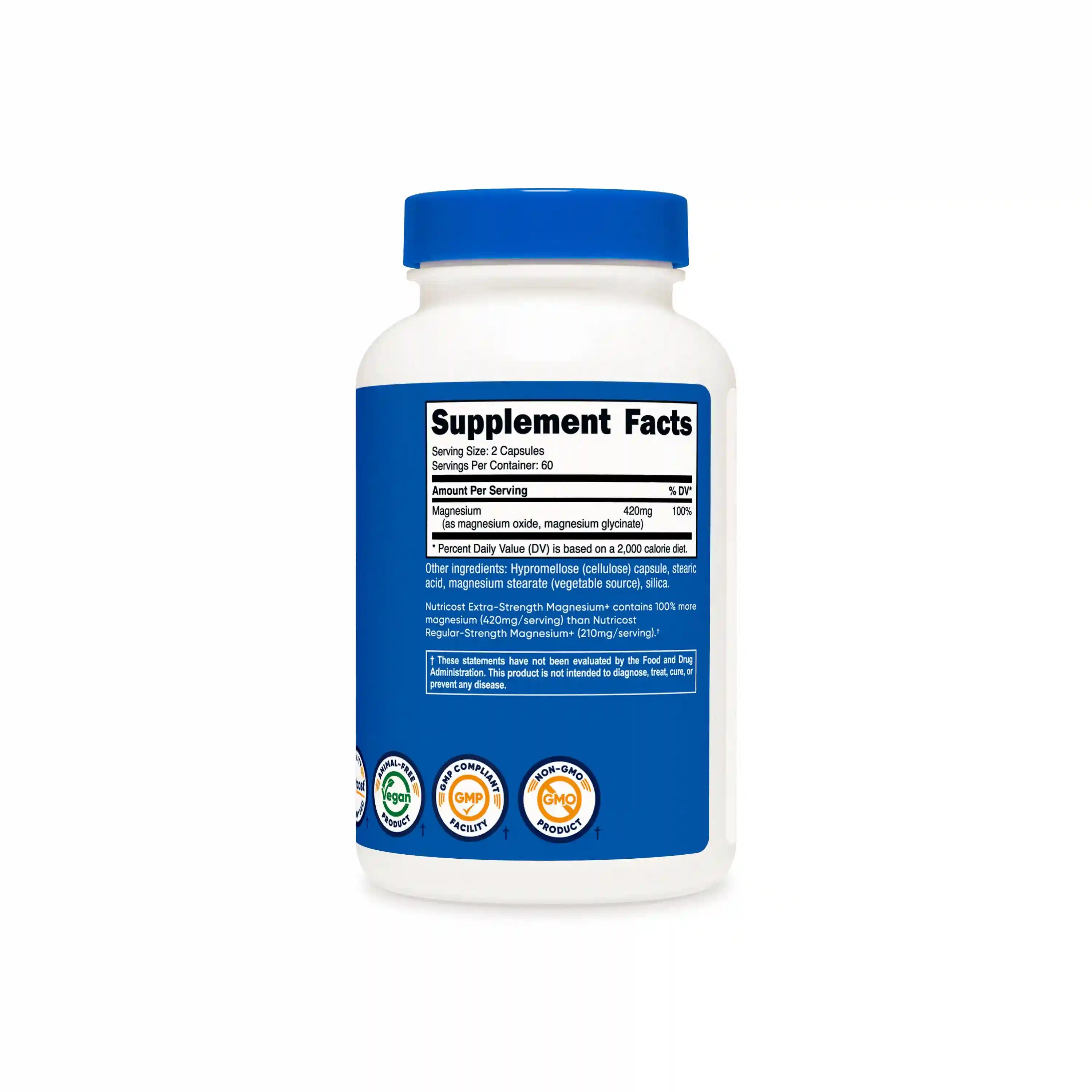 Nutricost Magnesium+ (Extra Strength) Capsules Secondary image