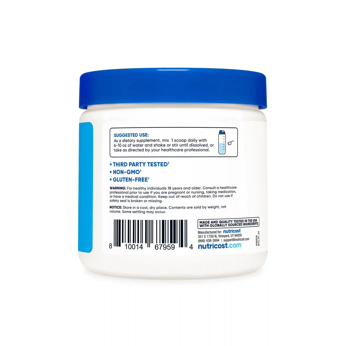 Nutricost Ketone BHB Salt Powders (Calcium, Magnesium, Potassium, Sodium)