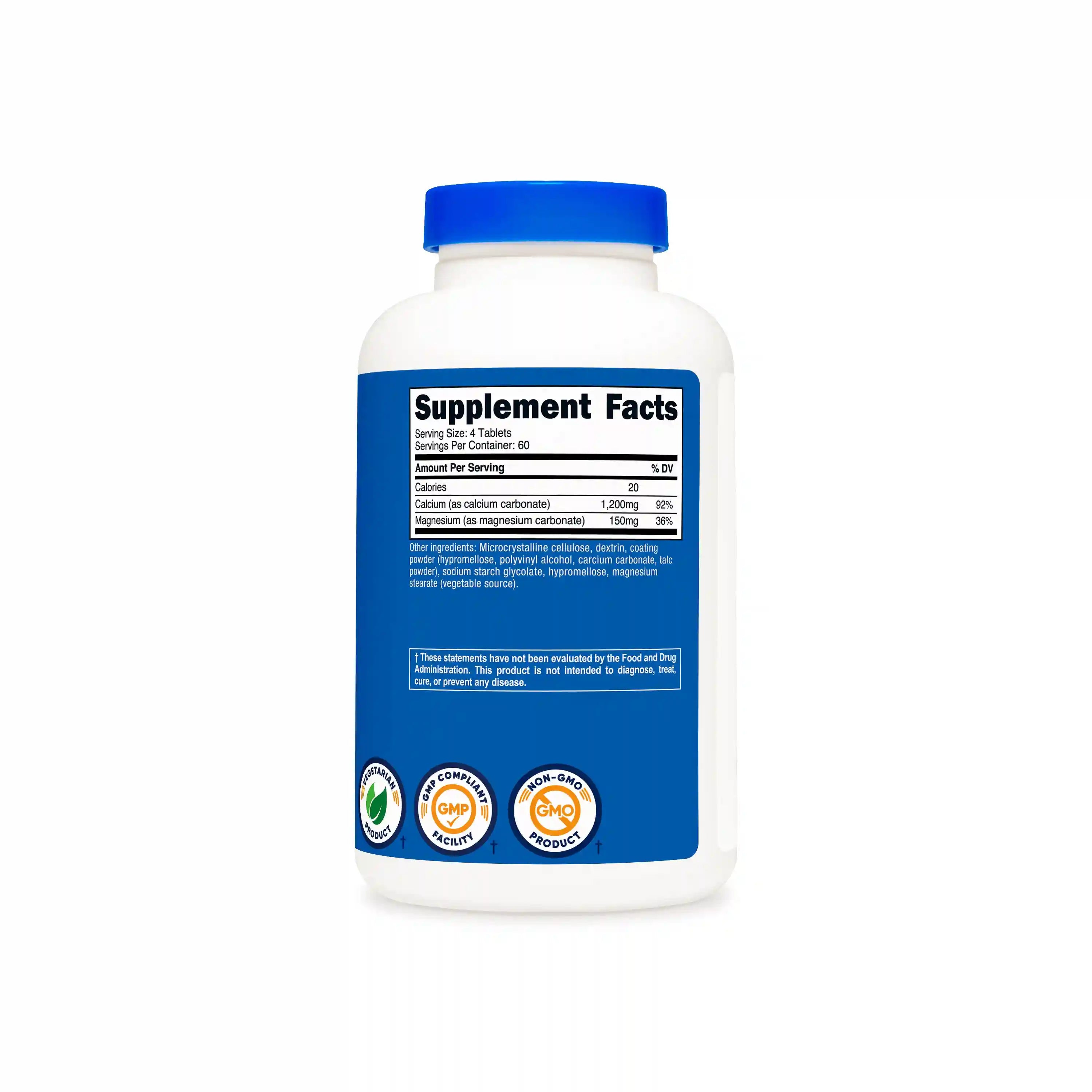 Nutricost Calcium & Magnesium Carbonate Tablets Secondary image