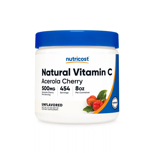 Nutricost Natural Vitamin C (Acerola Cherry) Powder