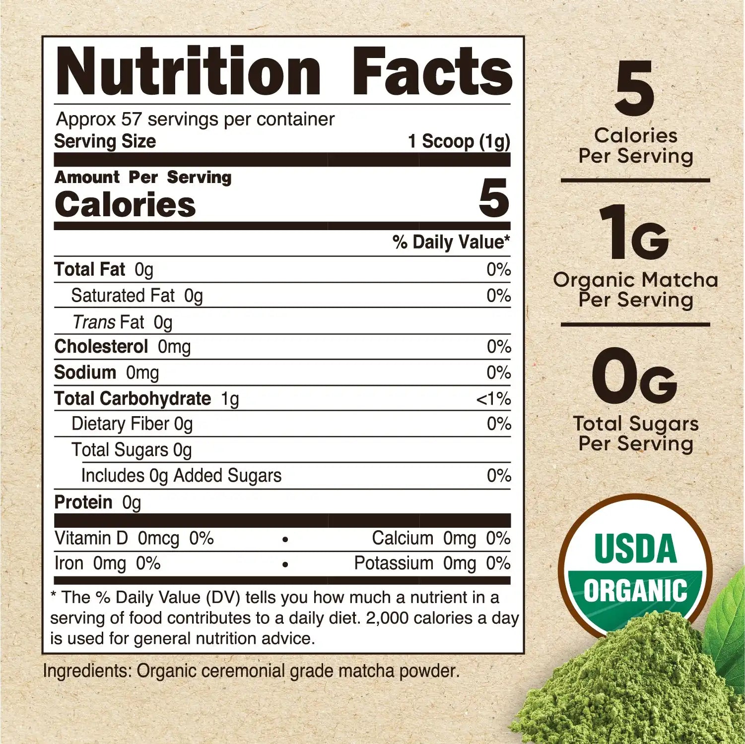 Nutricost Organic Matcha Powder (Ceremonial Grade) Secondary image